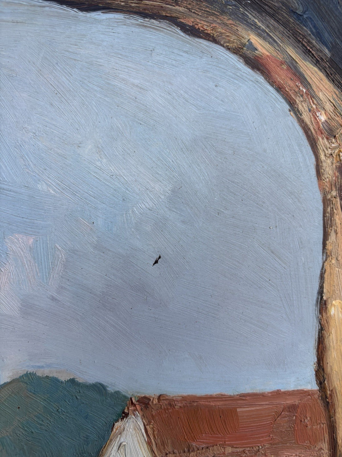 Quadro -Cortile Del Palazzo- Edoardo Pizzirani dipinto a olio