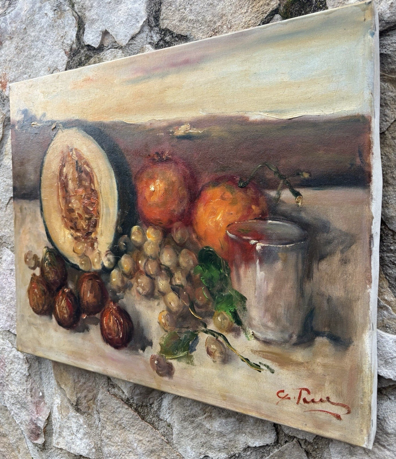 Quadro -Natura Morta- Giovanni Pane- dipinto a olio su tela