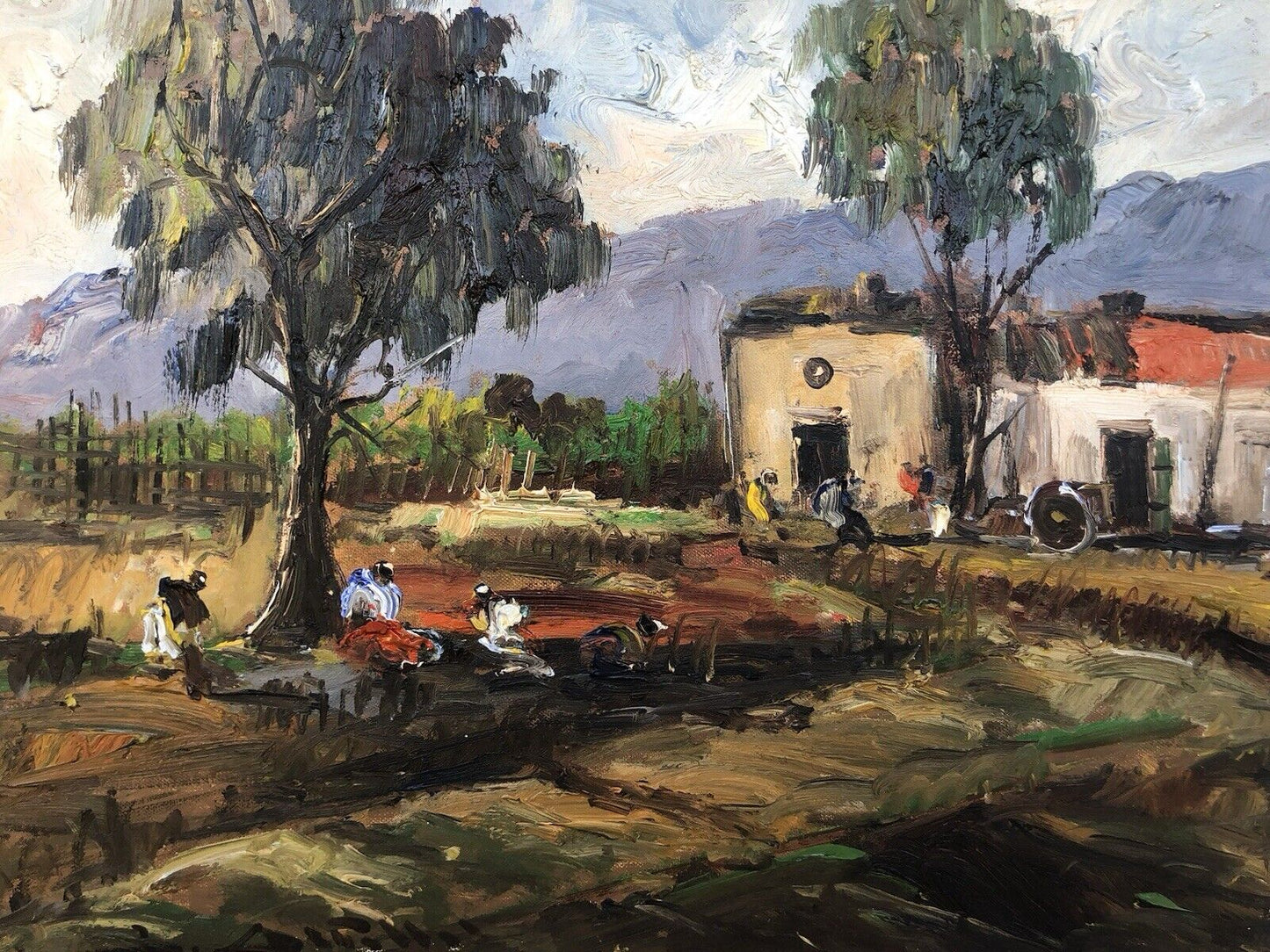 Quadro vintage -Paesaggio- dipinto a olio