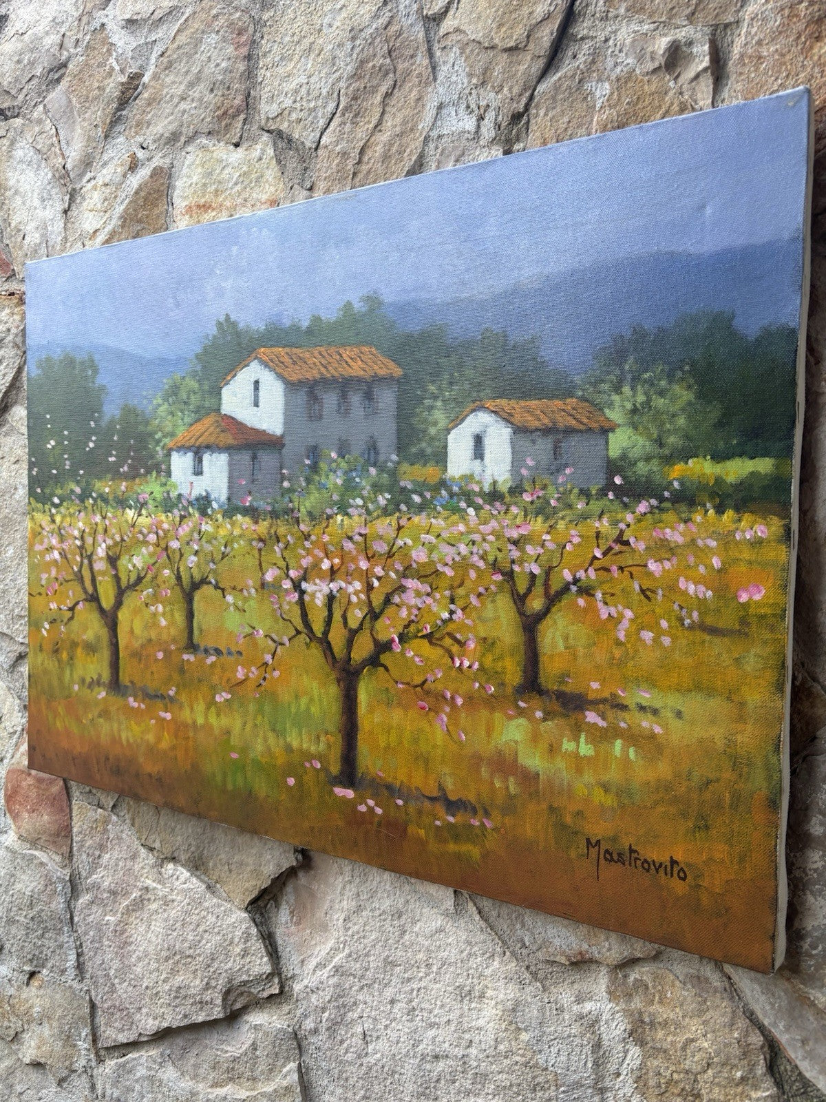 Quadro -Paesaggio- Adolfo Mastrovito dipinto a olio su tela