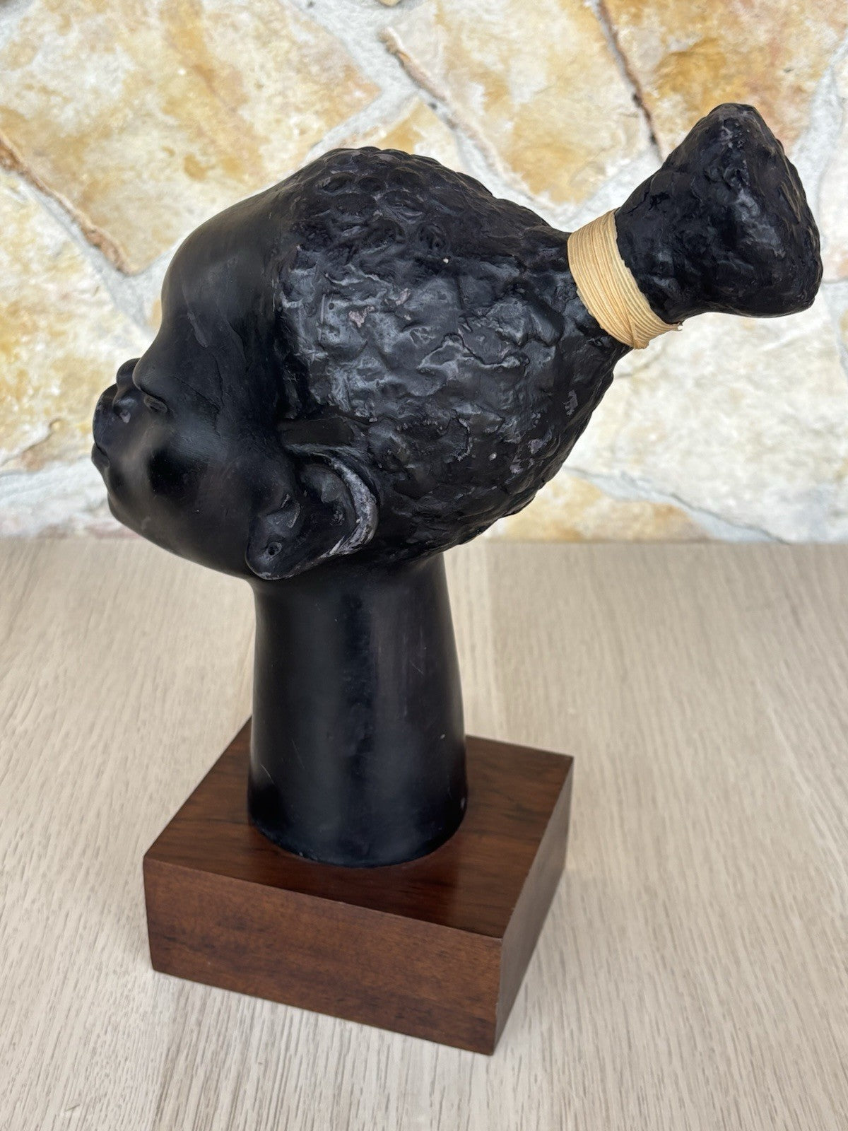 Scultura Vintage -Africa- In Ceramica