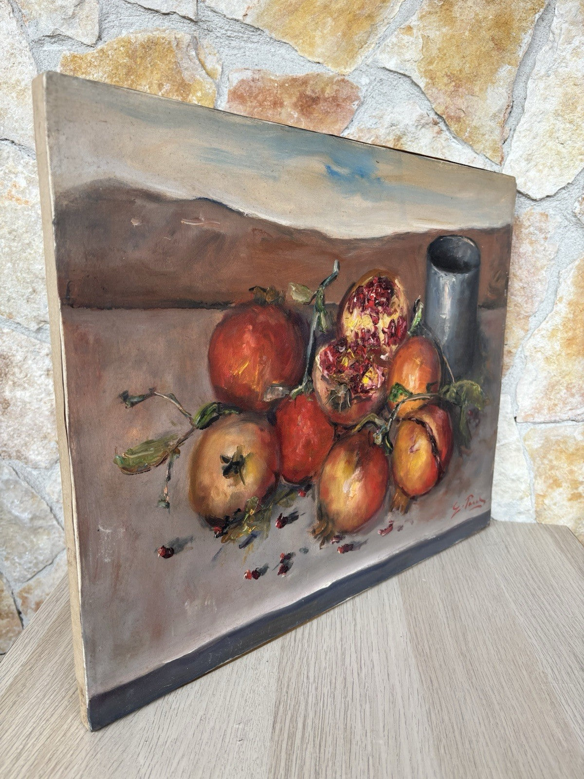 Quadro -Natura Morta- Giovanni Pane dipinto a olio su tela