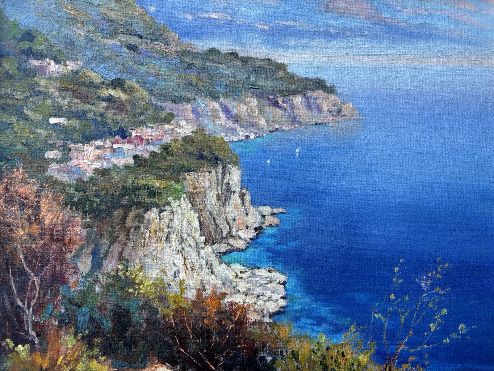 Quadro -Coste Nostrane- dipinto a olio su tela