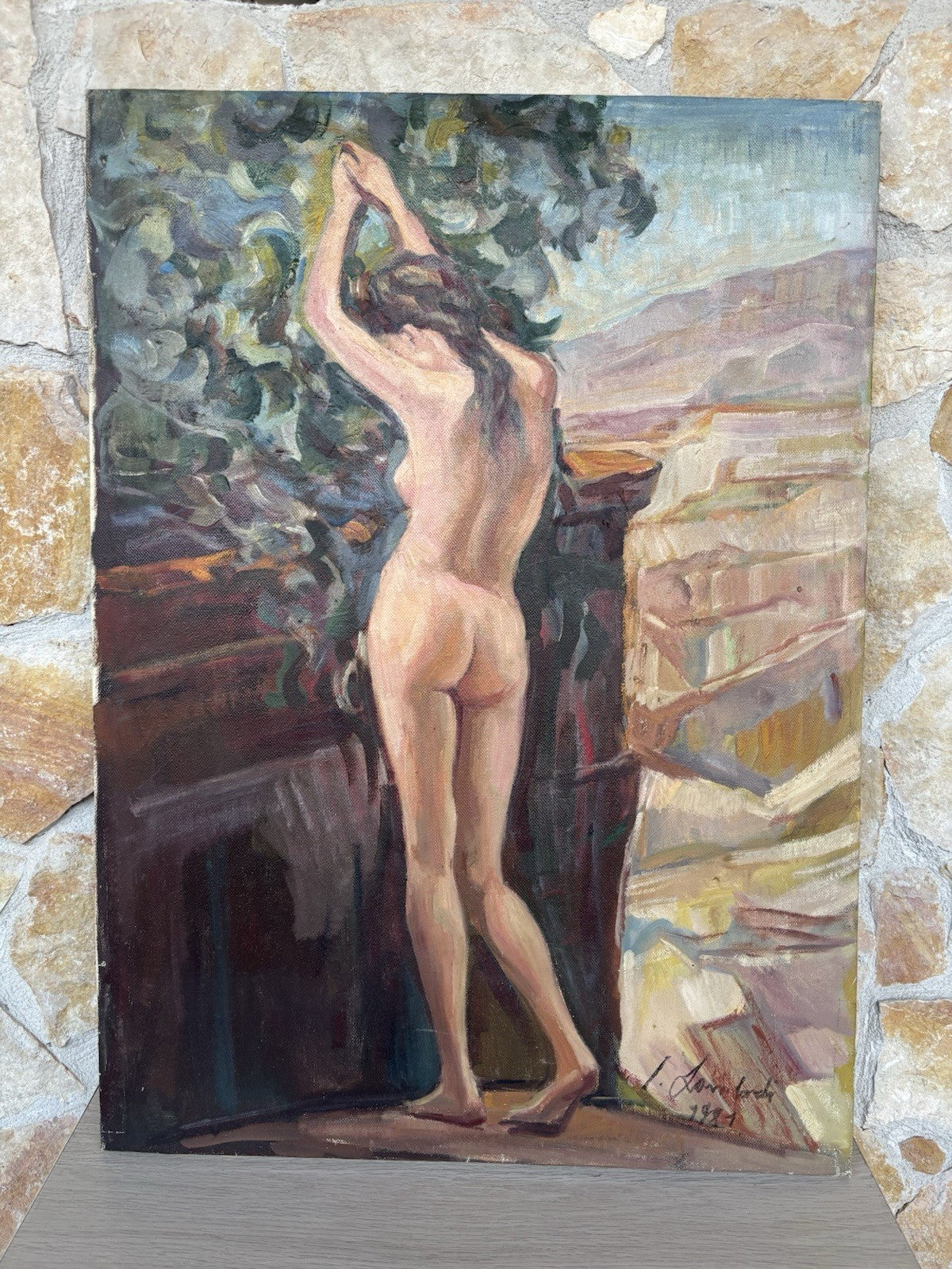 Quadro -Nudo Di Donna- Italo Lombardi dipinto a olio su tela