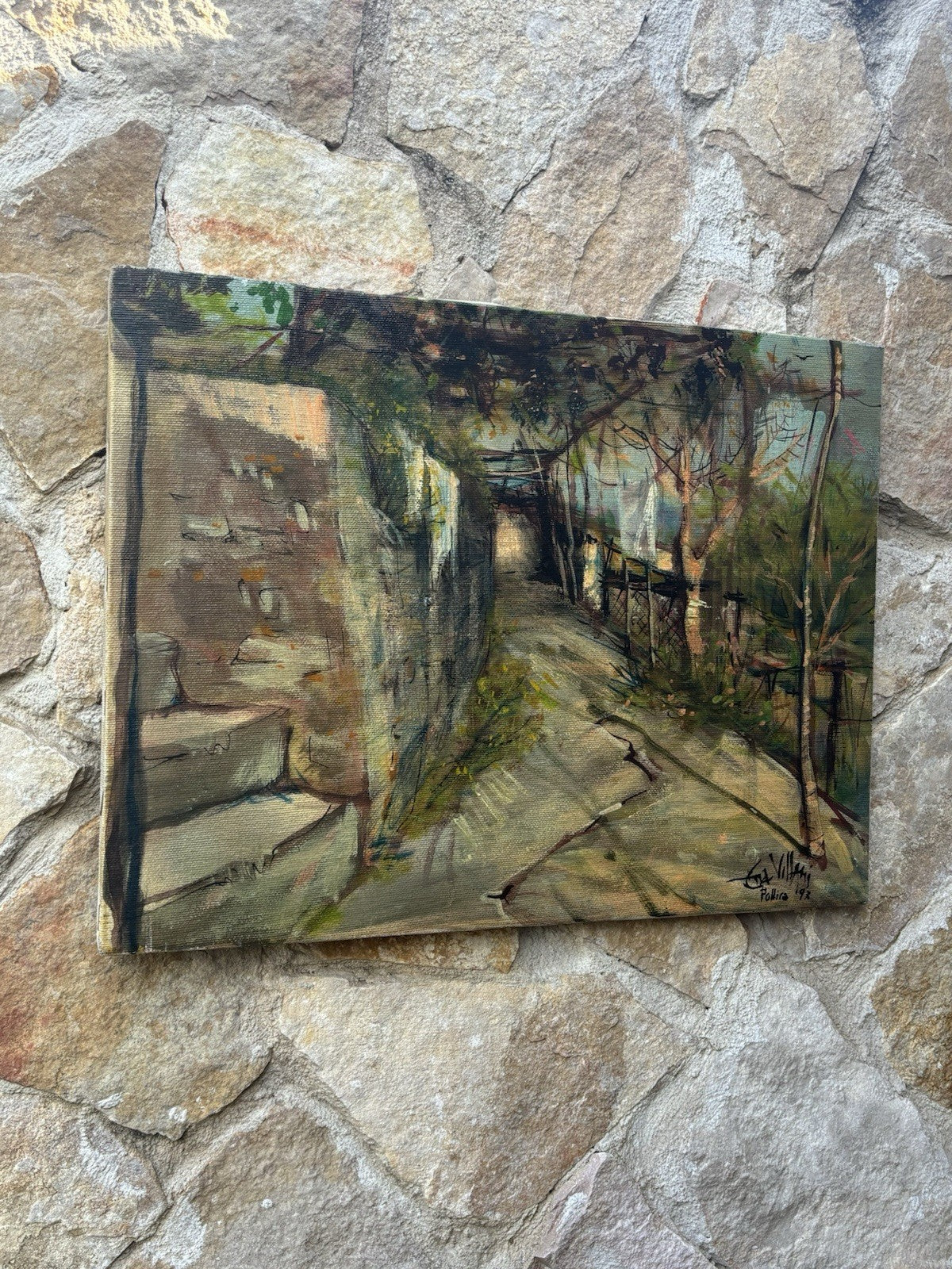Quadro -Paesaggio- Ena Villani dipinto a olio su tela