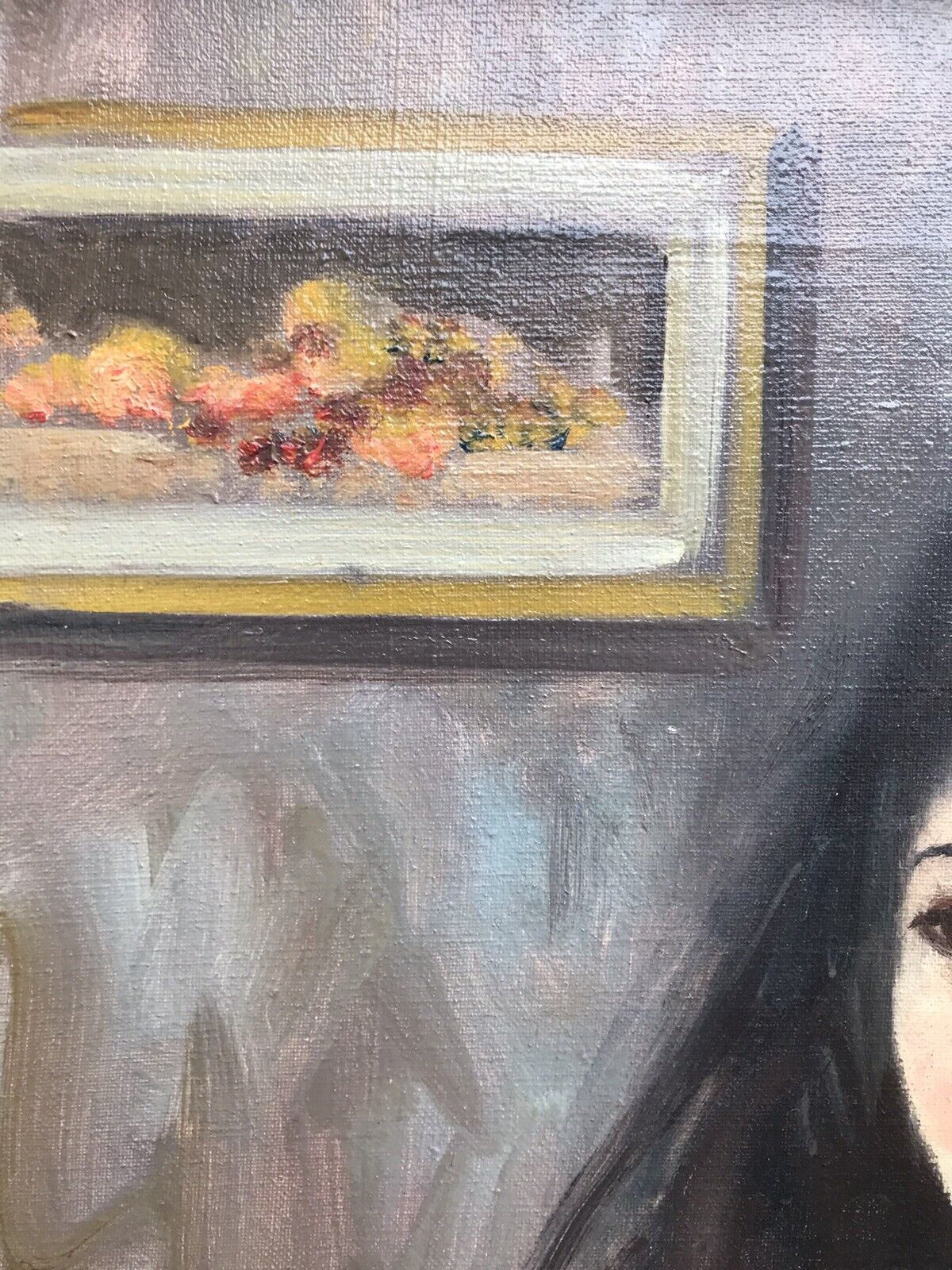 QUADRO VINTAGE -NUDO-DIPINTO A OLIO SU TELA