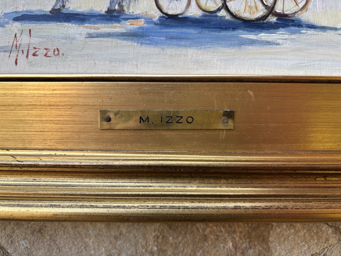 Quadro -La Carrozzella- Maria Izzo dipinto a olio