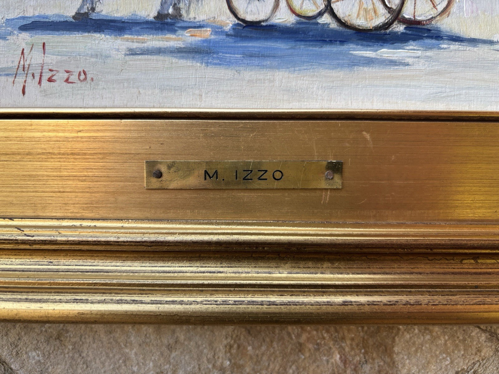 Quadro -La Carrozzella- Maria Izzo dipinto a olio