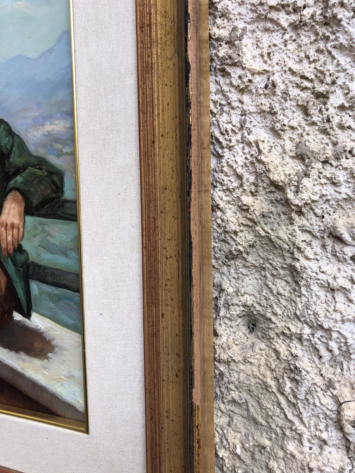 Quadro vintage -Vecchio Signore-dipinto a olio su tela