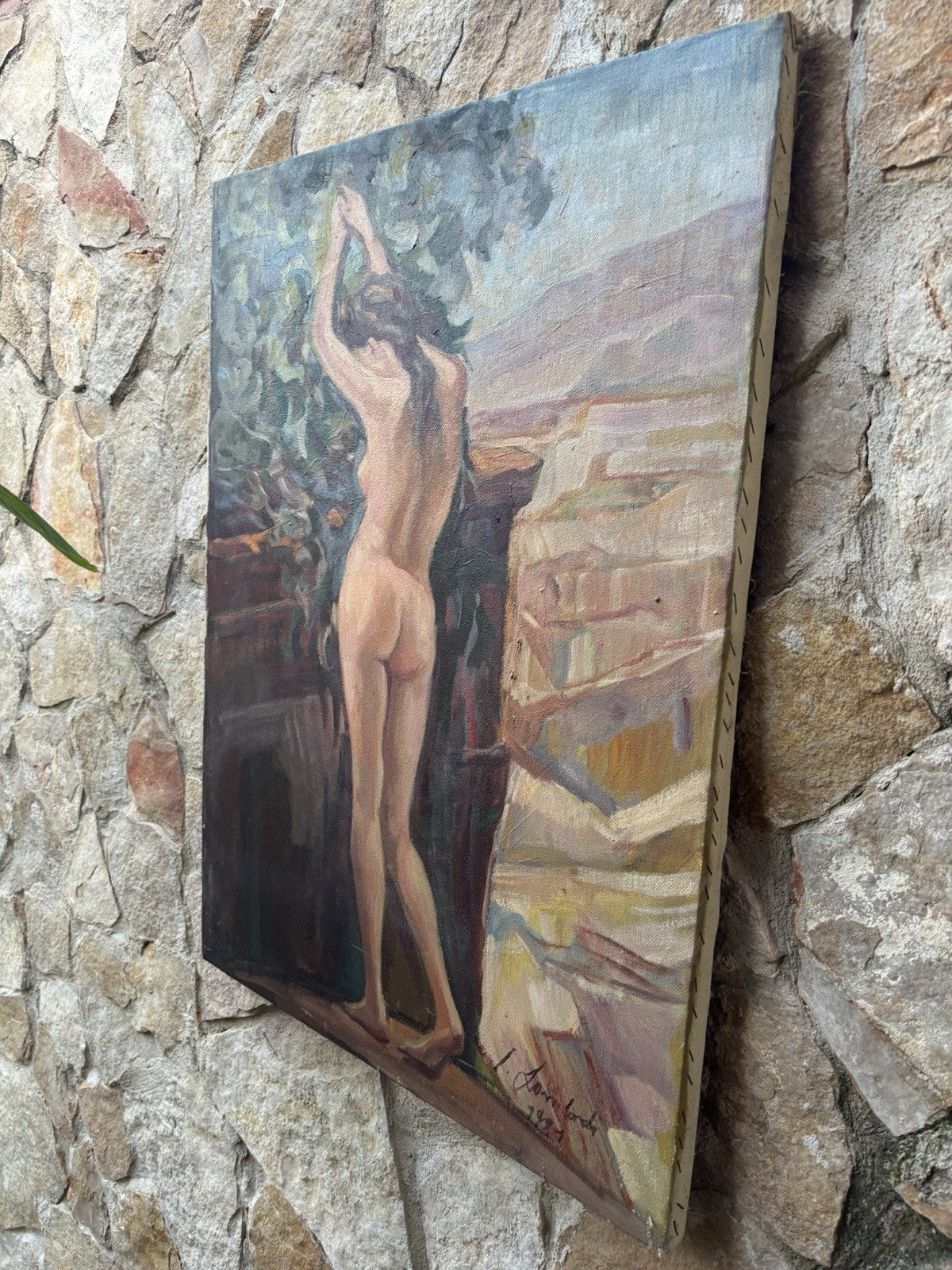 Quadro -Nudo Di Donna- Italo Lombardi dipinto a olio su tela