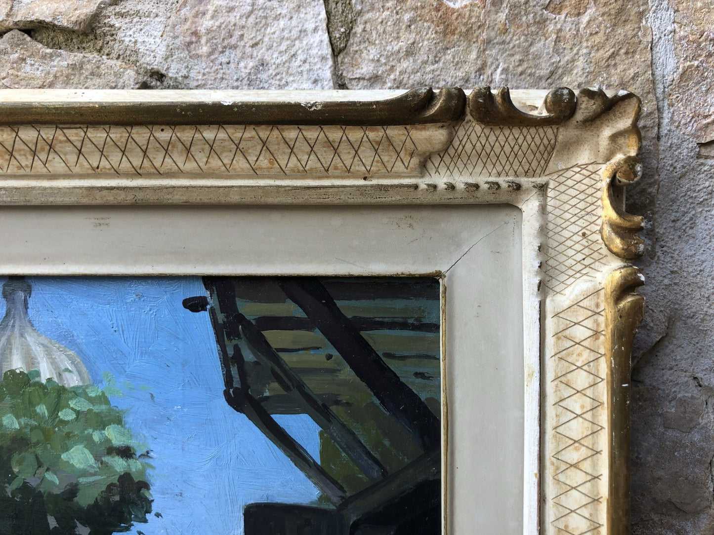 Quadro -Oriente- dipinto a olio su tavoletta