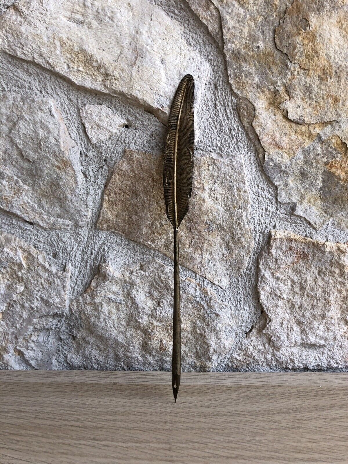 Penna Pennino Antico/vintage In Argento 800