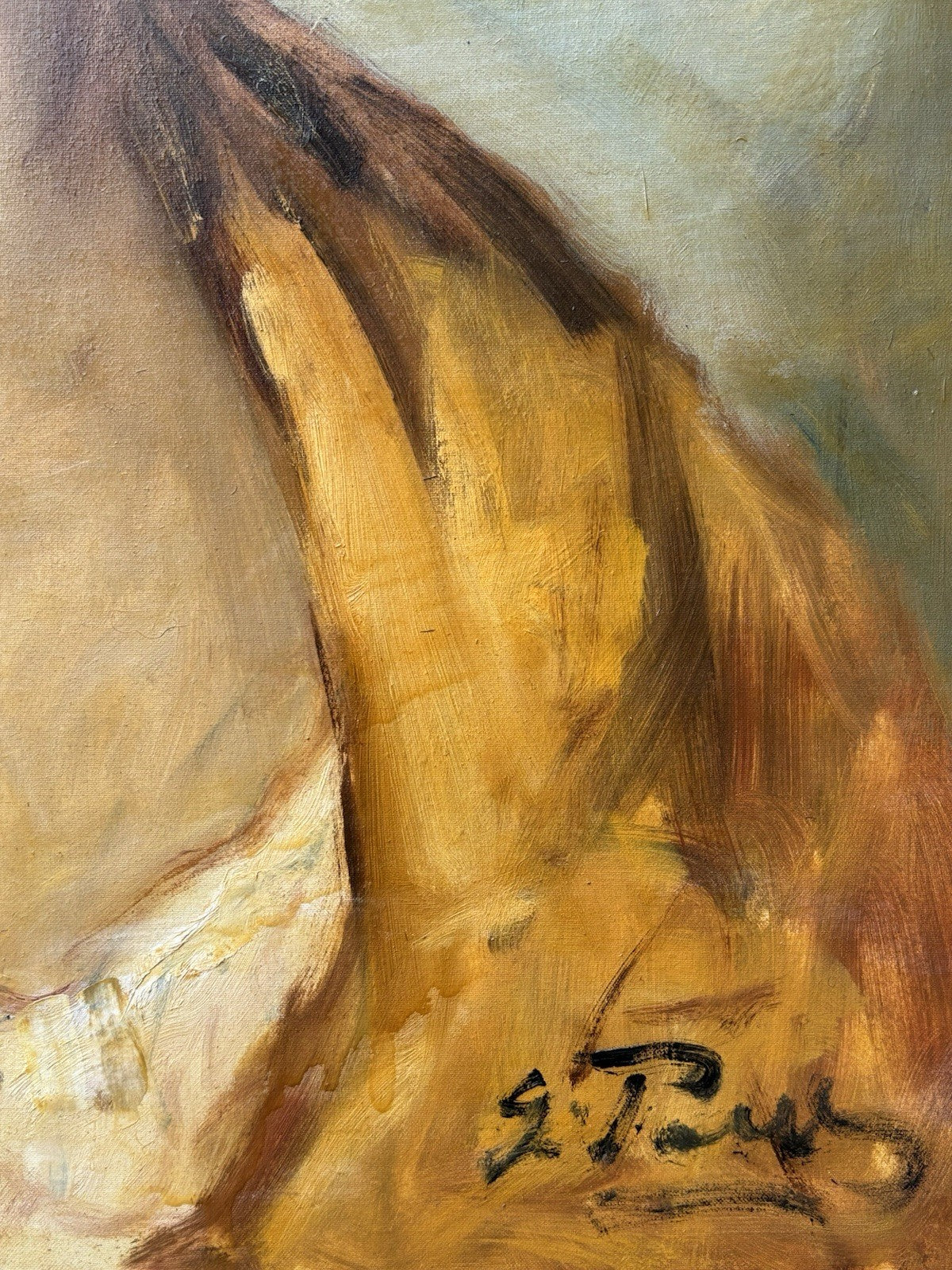 Quadro -Figura Di Donna- Giovanni Pane dipinto a olio su tela