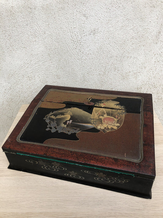 Scrittoio Cinese In Legno Laccato Vintage