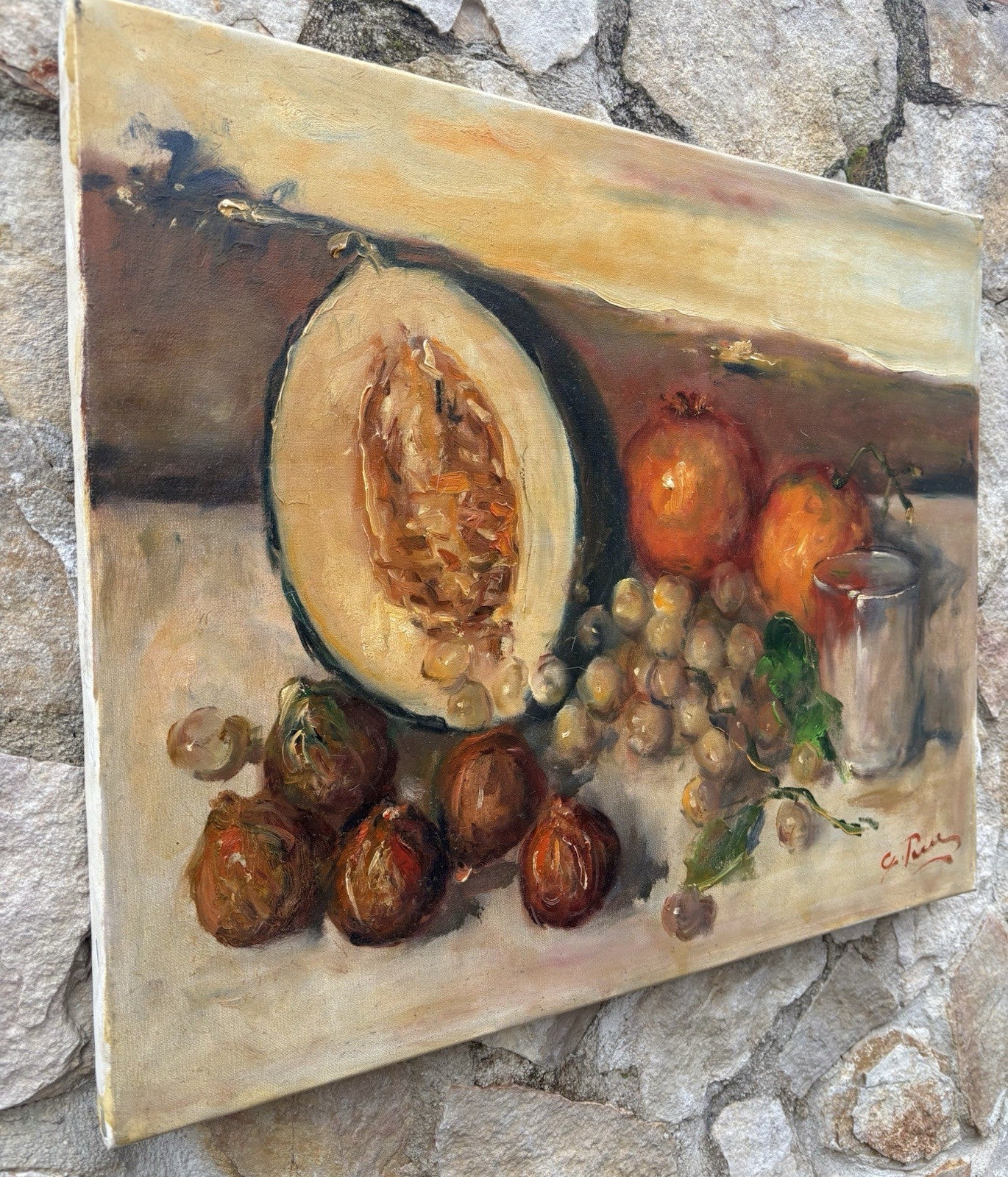 Quadro -Natura Morta- Giovanni Pane- dipinto a olio su tela
