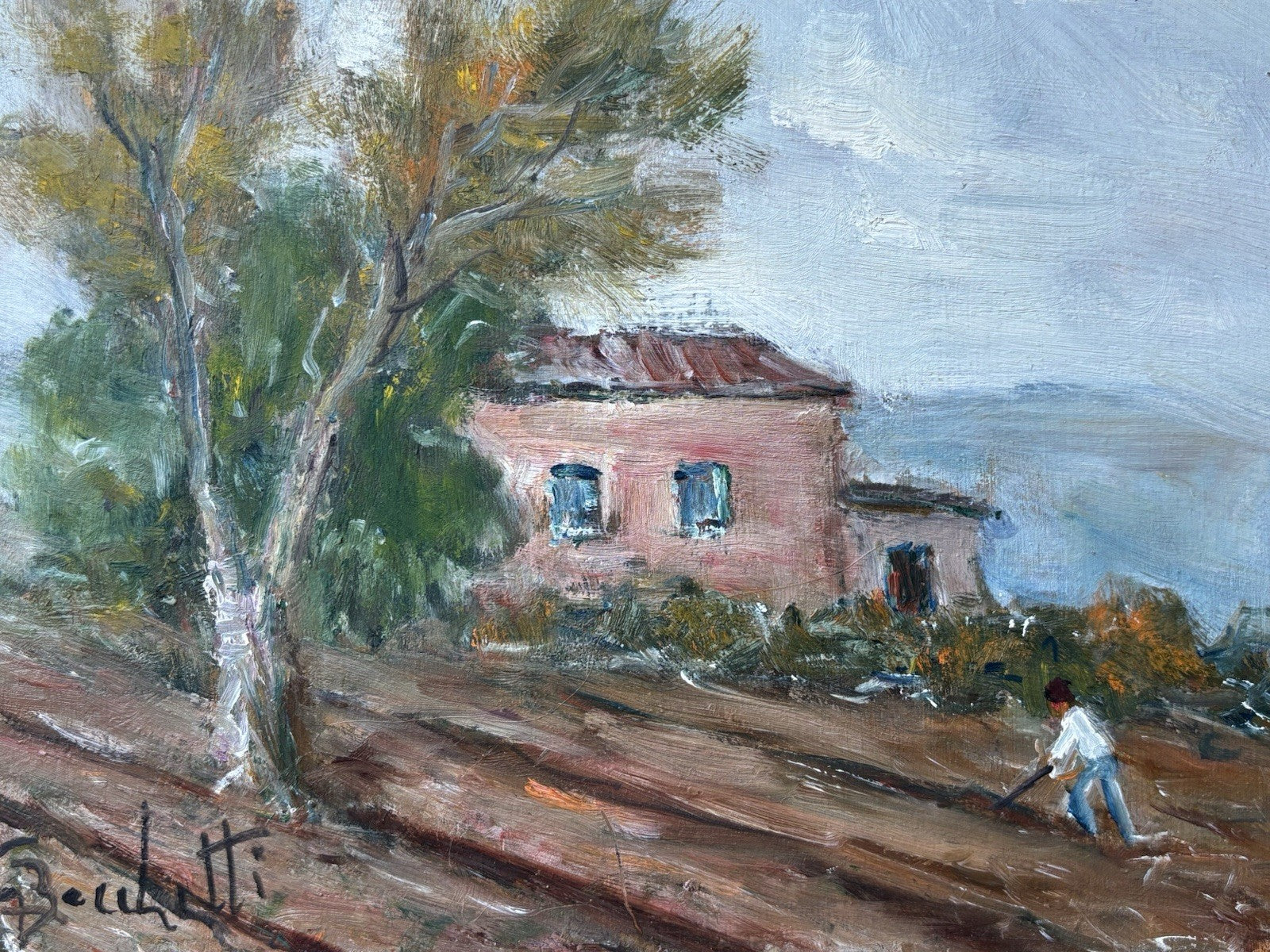 Coppia quadri -Paesaggi- Gaetano Bocchetti dipinti a olio