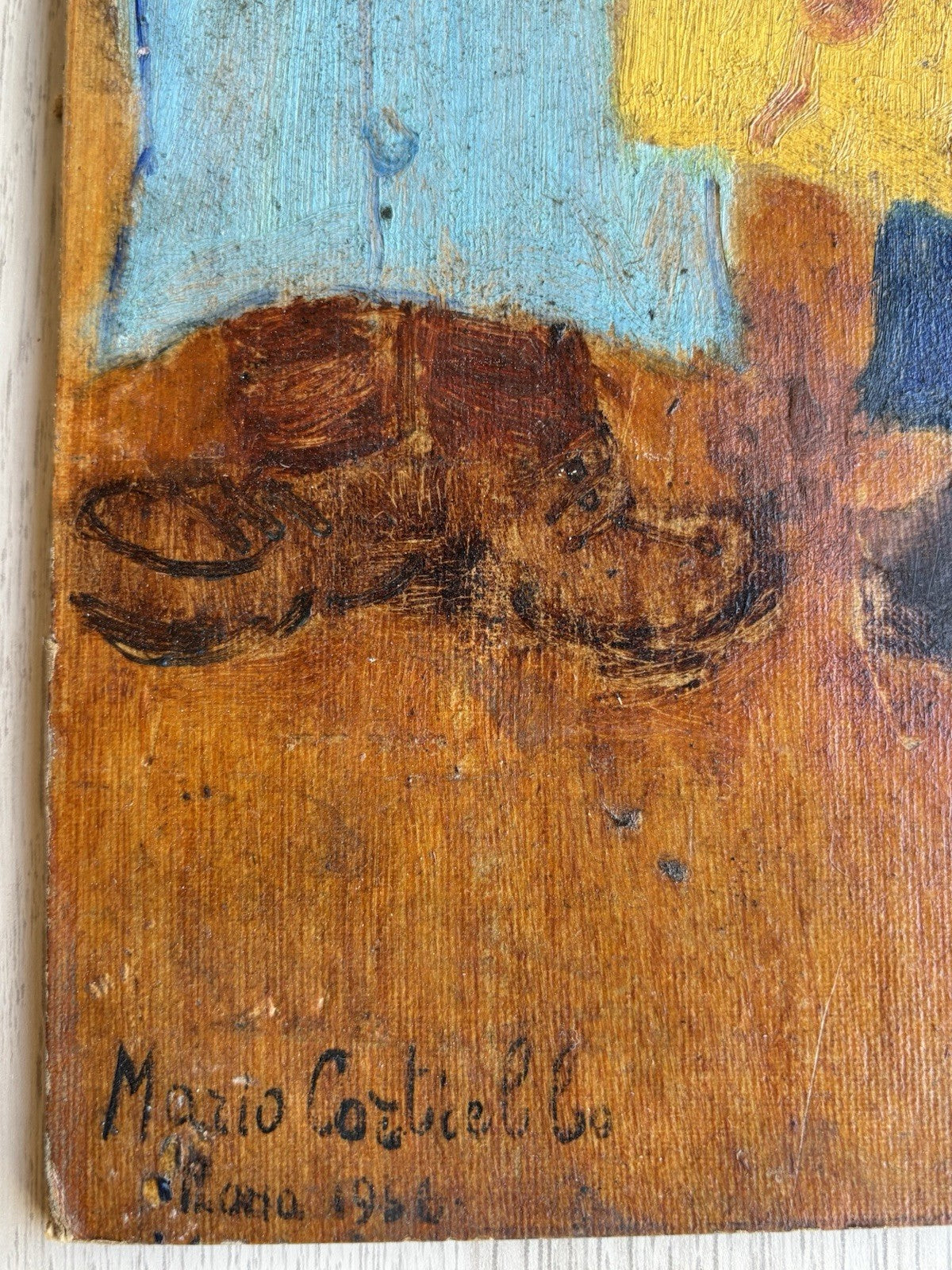 Quadro -Pagliacci- Mario Cortiello dipinto a olio