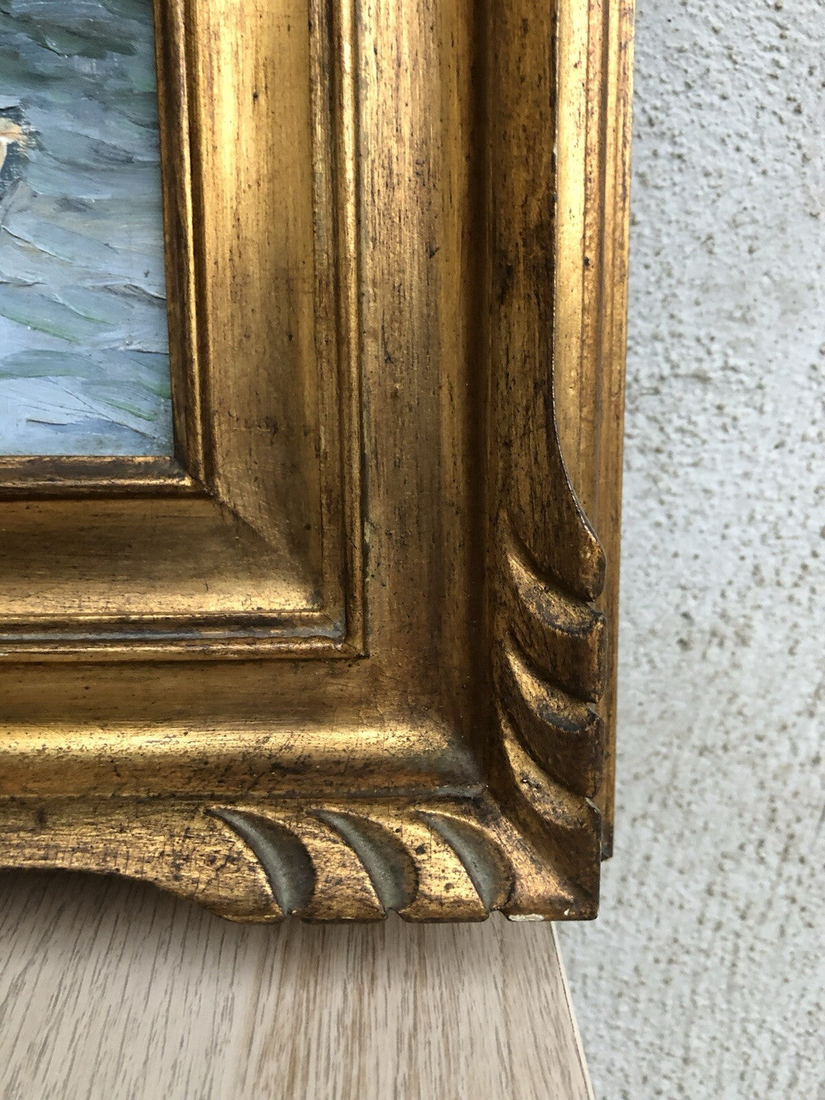 Quadro -Marina Con Barche- dipinto a olio