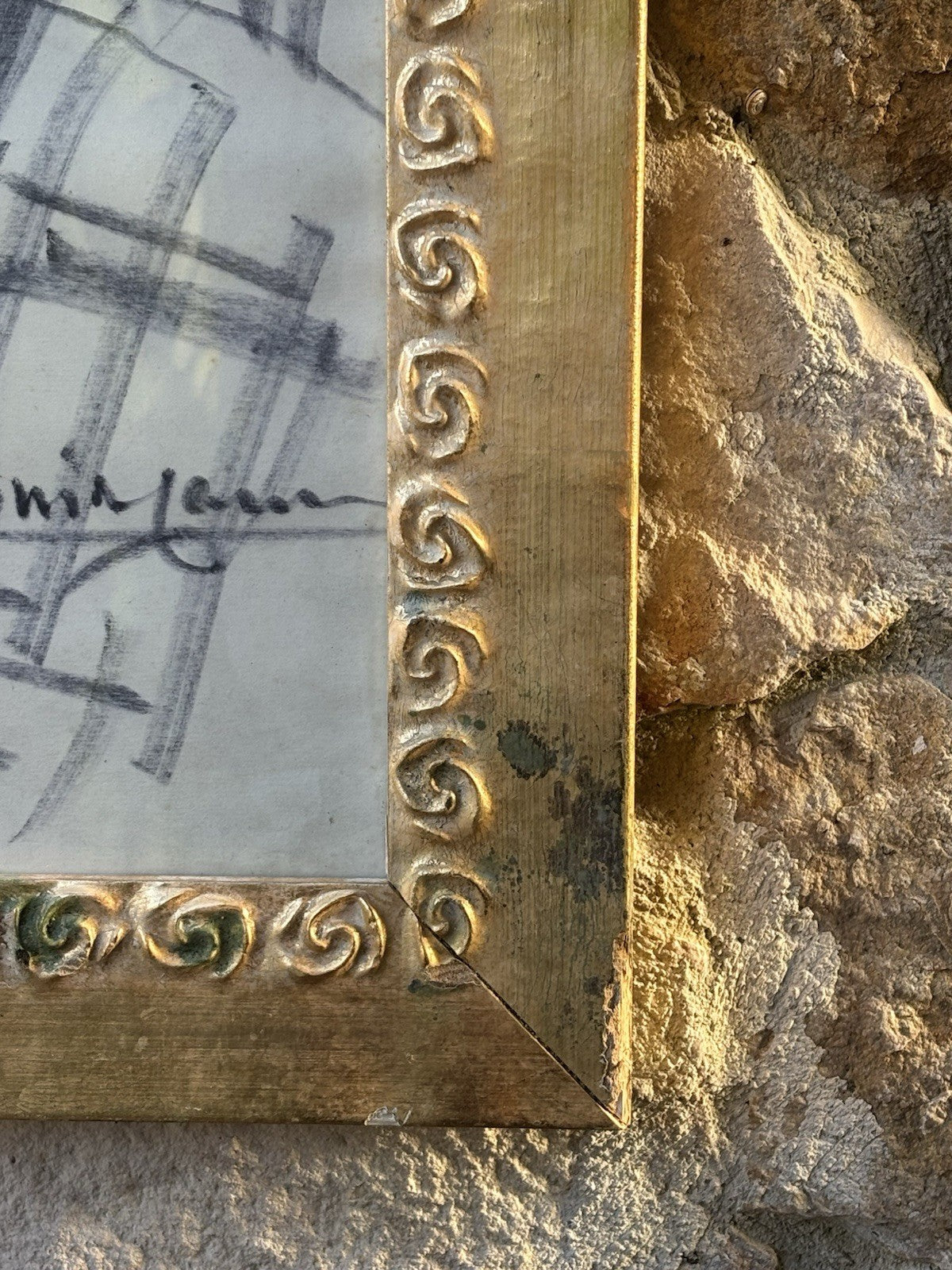 Quadro -Figura- Guido Casciaro tecnica mista su carta