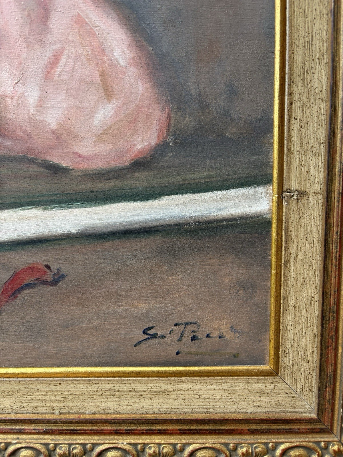 Quadro -Fanciulla Pensierosa- Giovanni Pane dipinto a olio su tavoletta