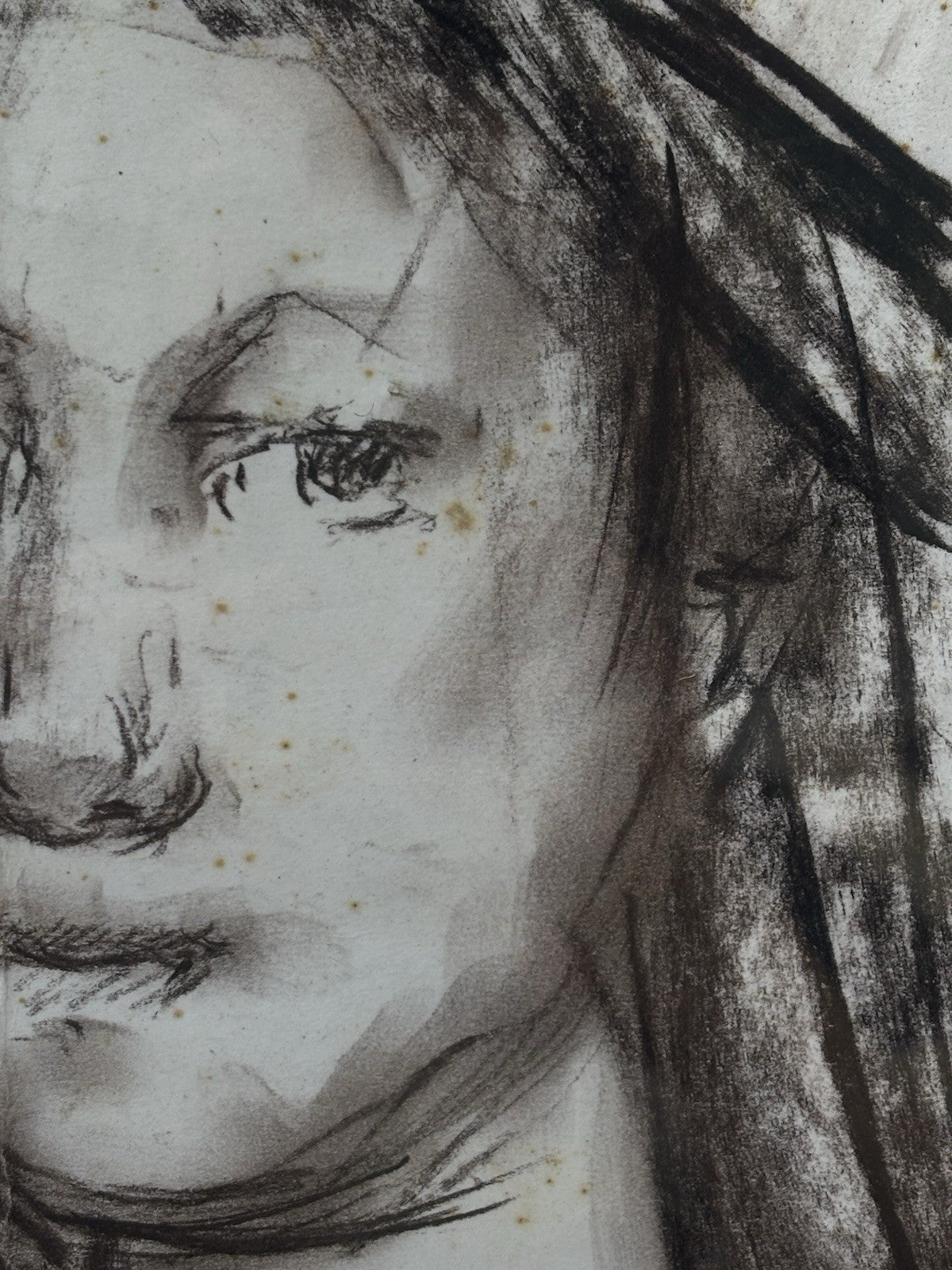 Quadro -Volto Di Donna- Giuseppe Ciavolino- disegno su carta