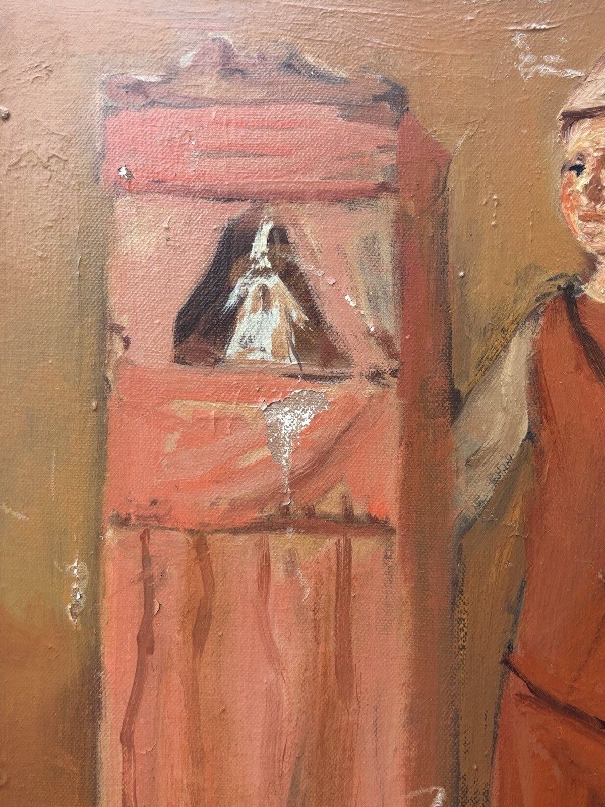 Quadro -Maschere Allegoriche- Augusto Orange De Rose dipinto a olio su tela