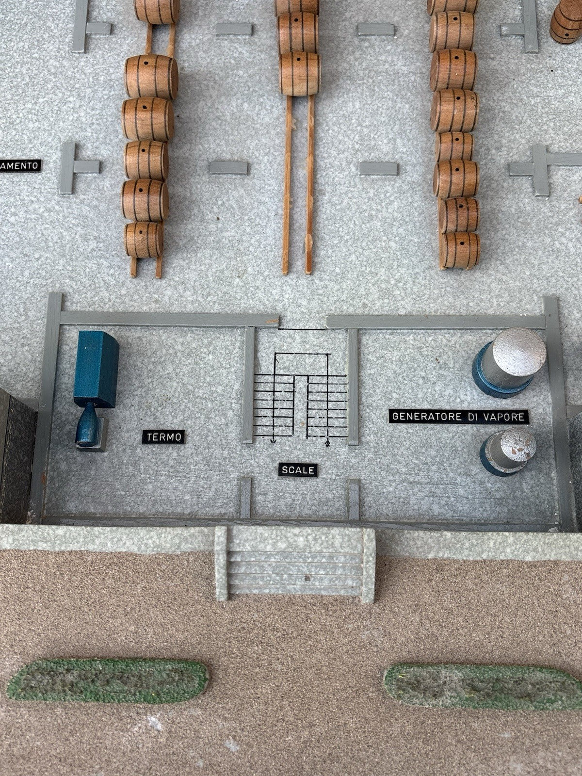 Modello Architettonico Vintage, Oleificio, V.Toffoli E Figli Anni’50