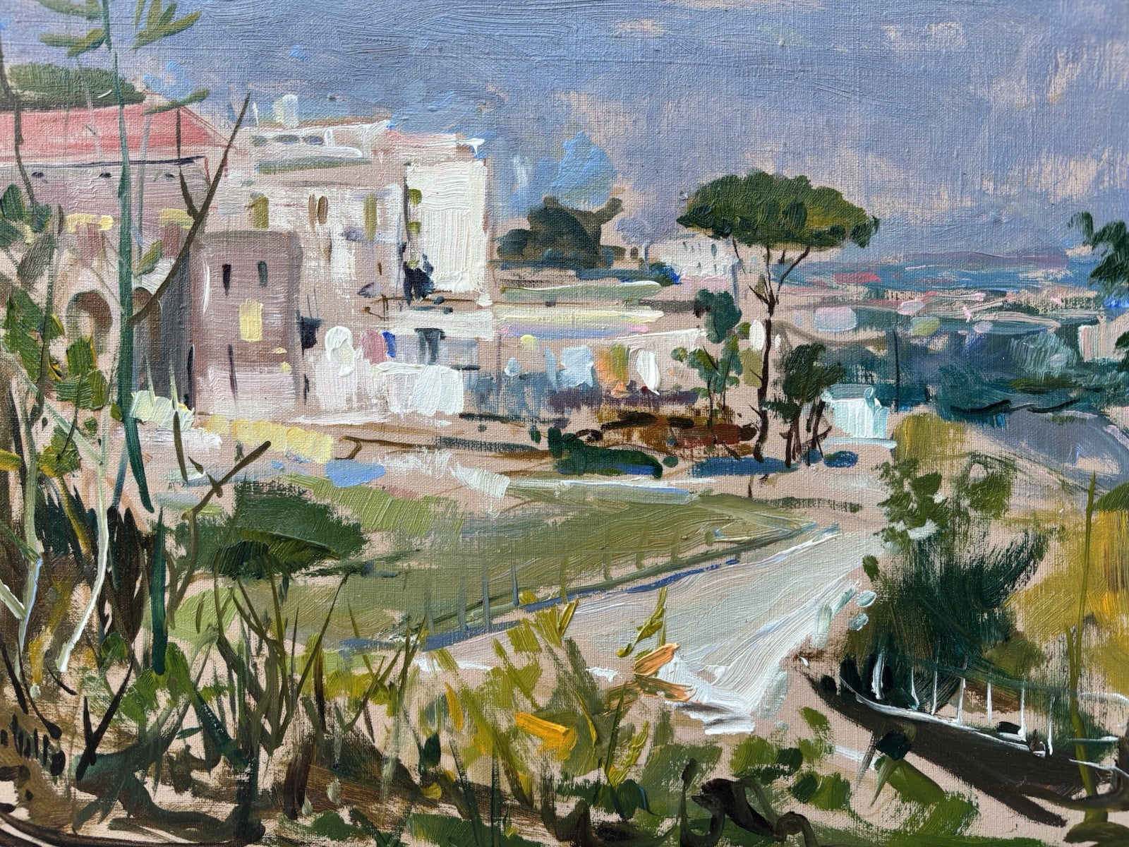 Quadro -Paesaggio Panoramico- dipinto a olio su tela