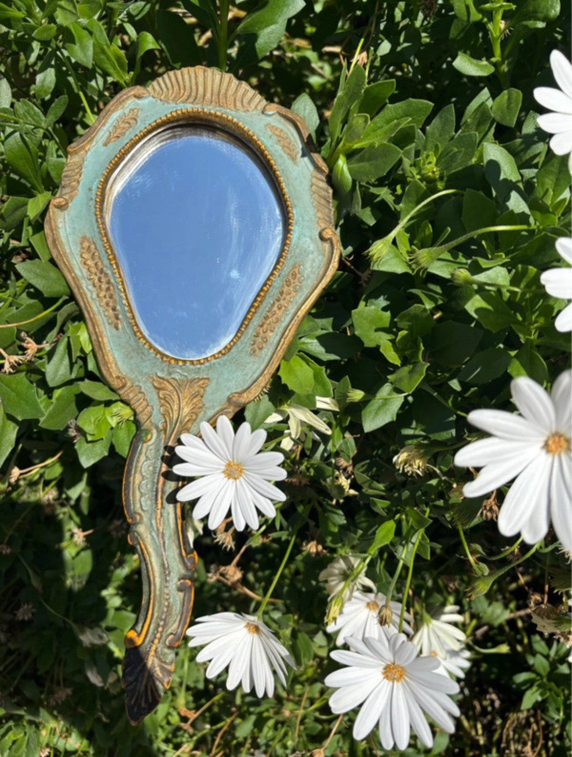 Specchio Vintage In Legno Fiorentino