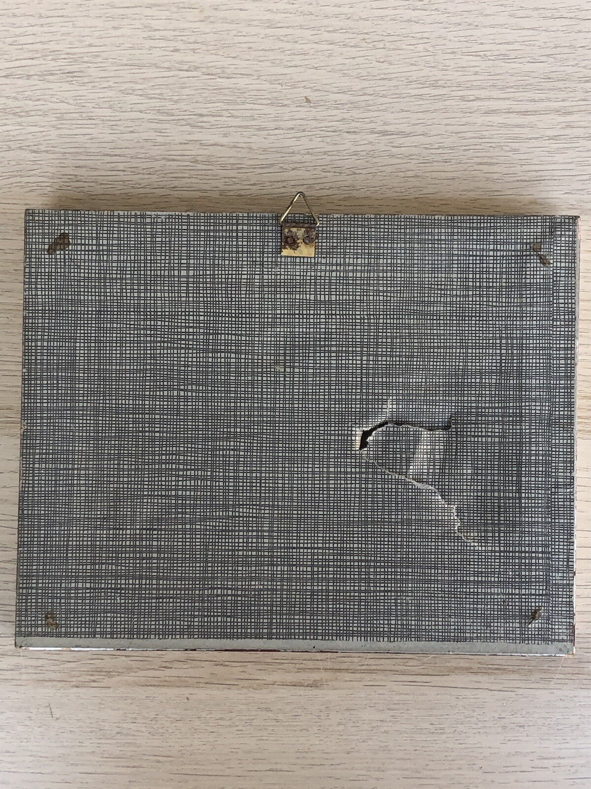 Quadro Vintage Dipinto Gouache, Napoli-Capri
