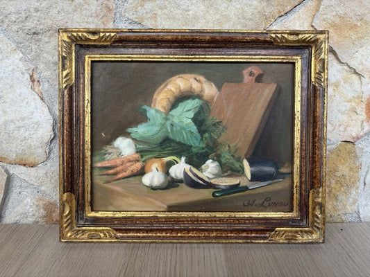 Quadro vintage -Natura Morta- dipinto a olio