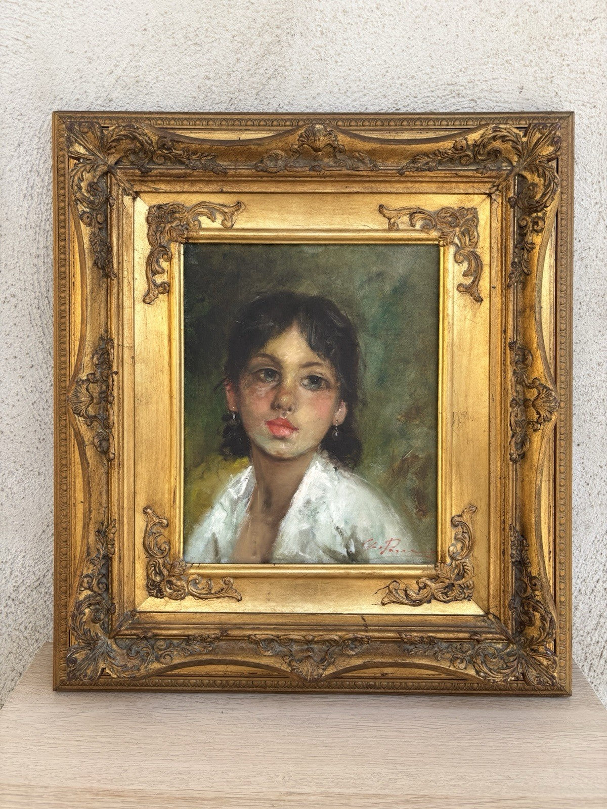 Quadro -Figura Di Donna- Giovanni Pane dipinto a olio su tela