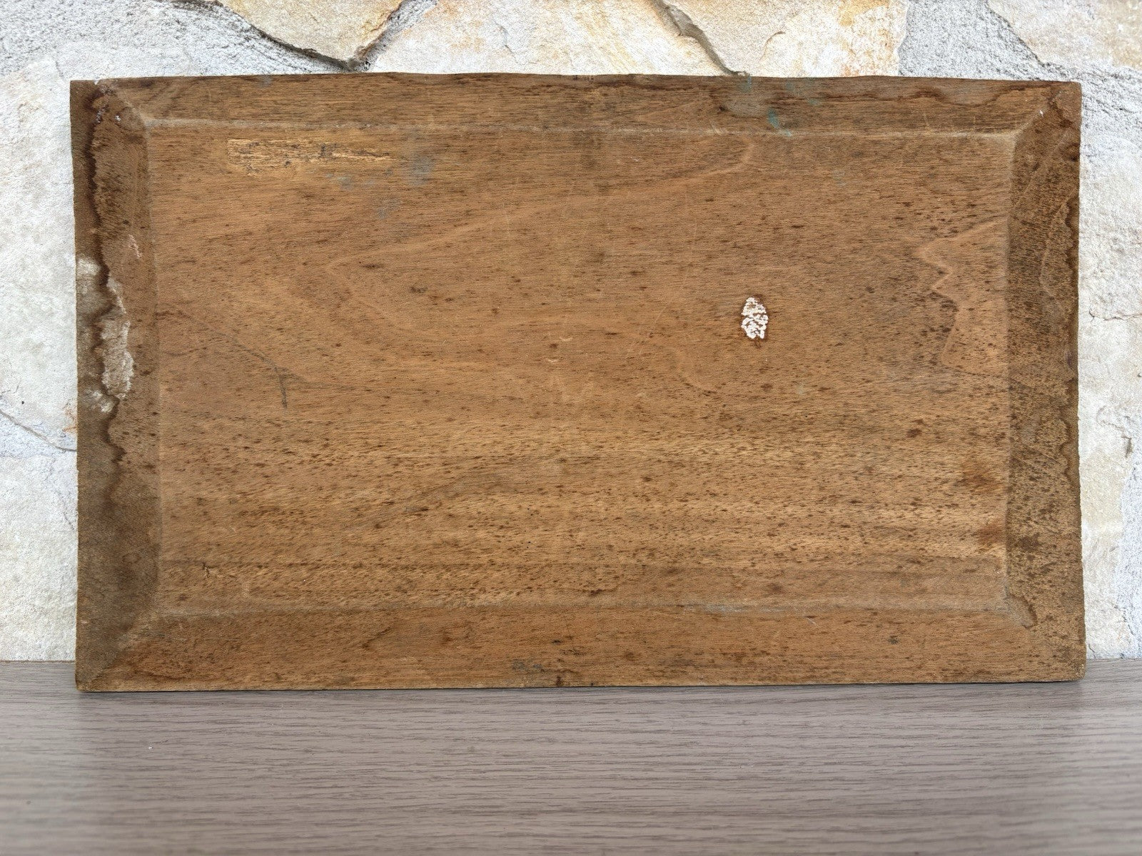 Quadro antico -Marina Con Barche- dipinto a olio su tavola