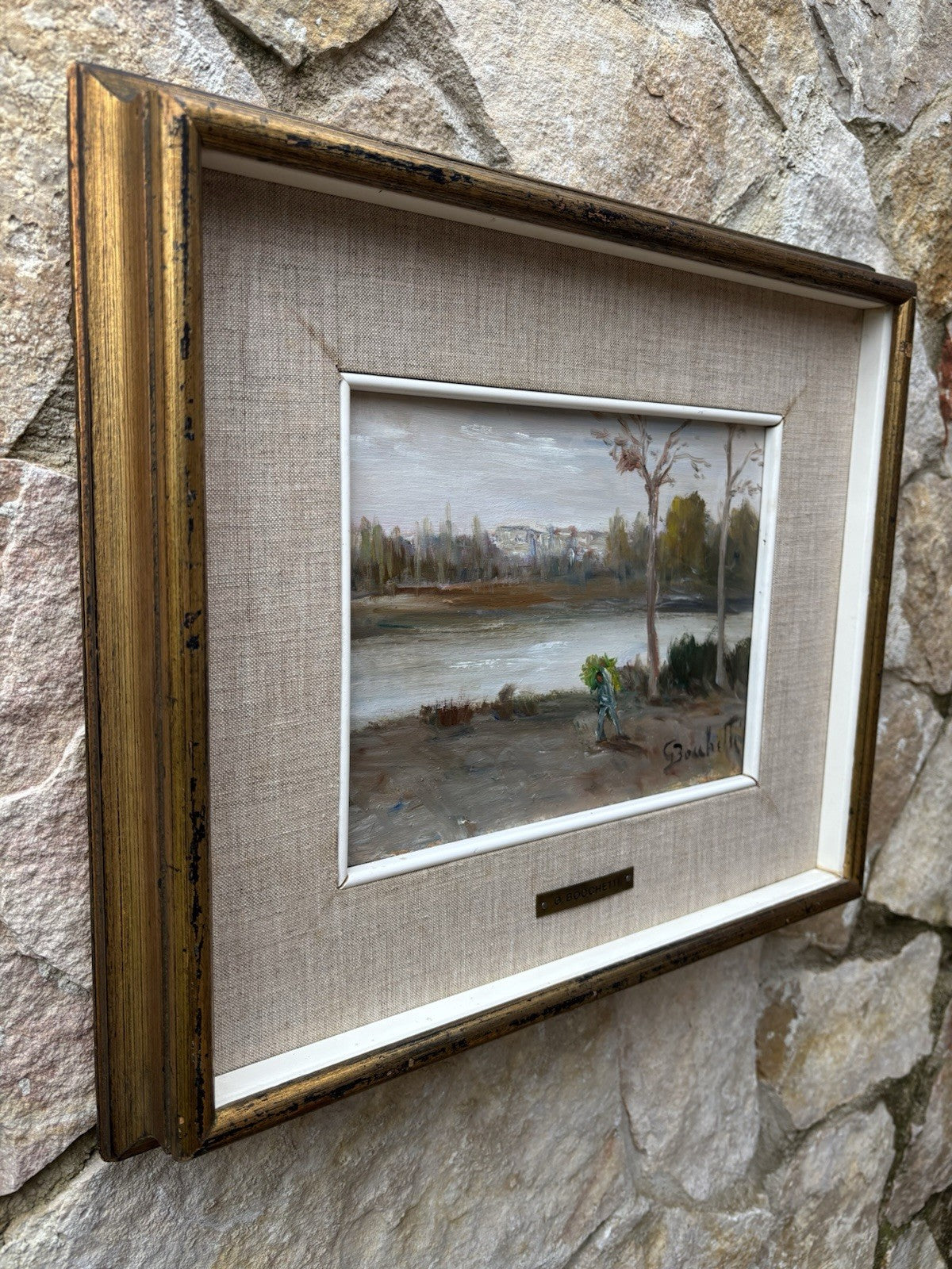 Quadro -Paesaggio- Gaetano Bocchetti dipinto a olio