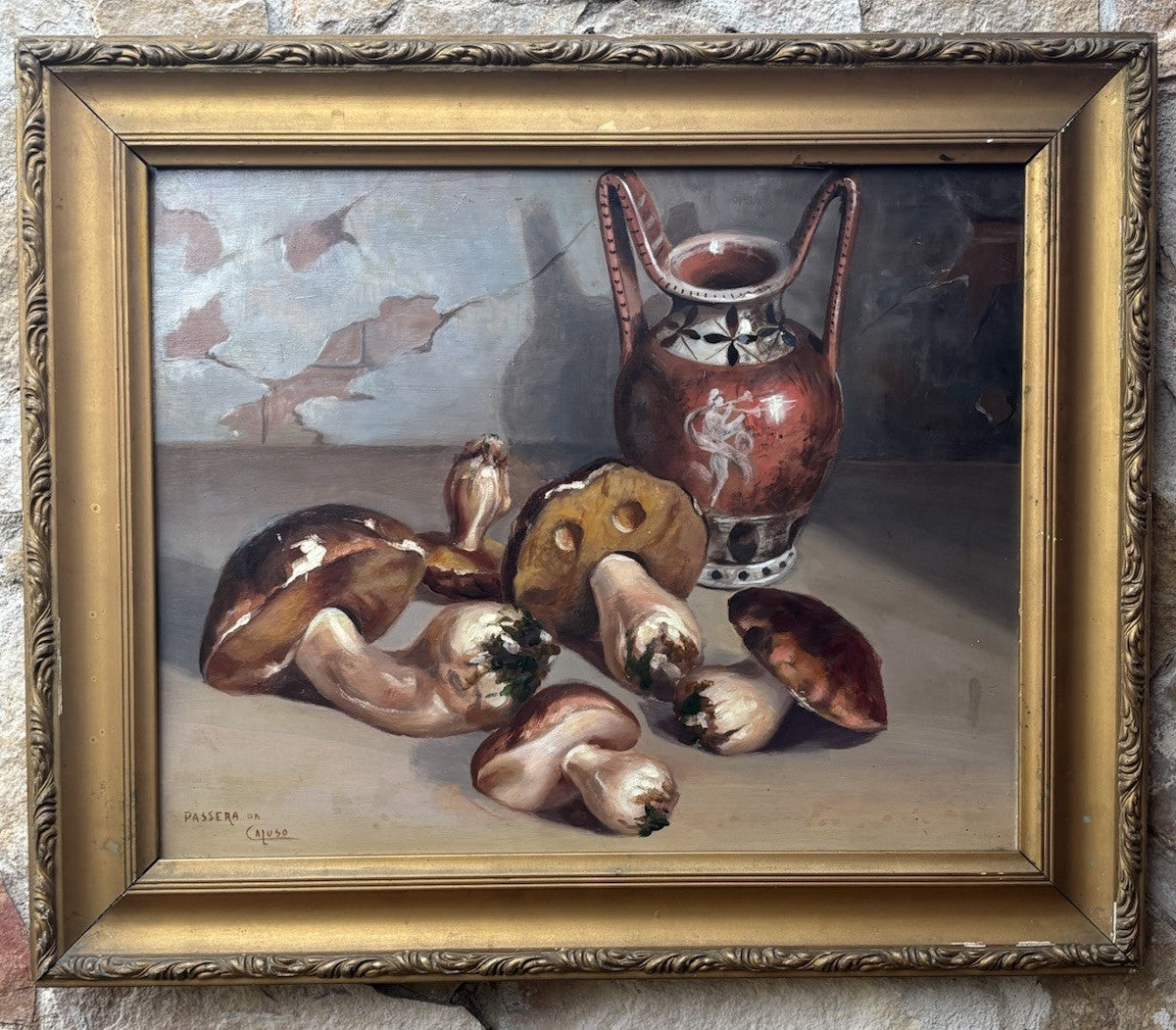 Quadro antico -Natura Morta- dipinto a olio su tavoletta
