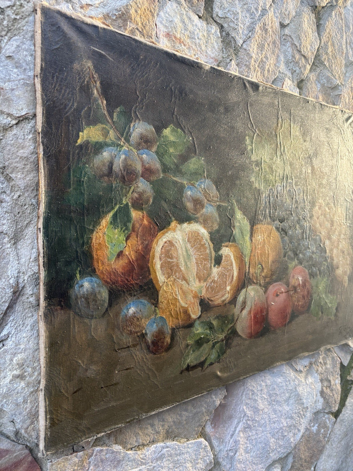 Quadro antico -Natura Morta- Giuseppe Alberto Cocco dipinto a olio su tela