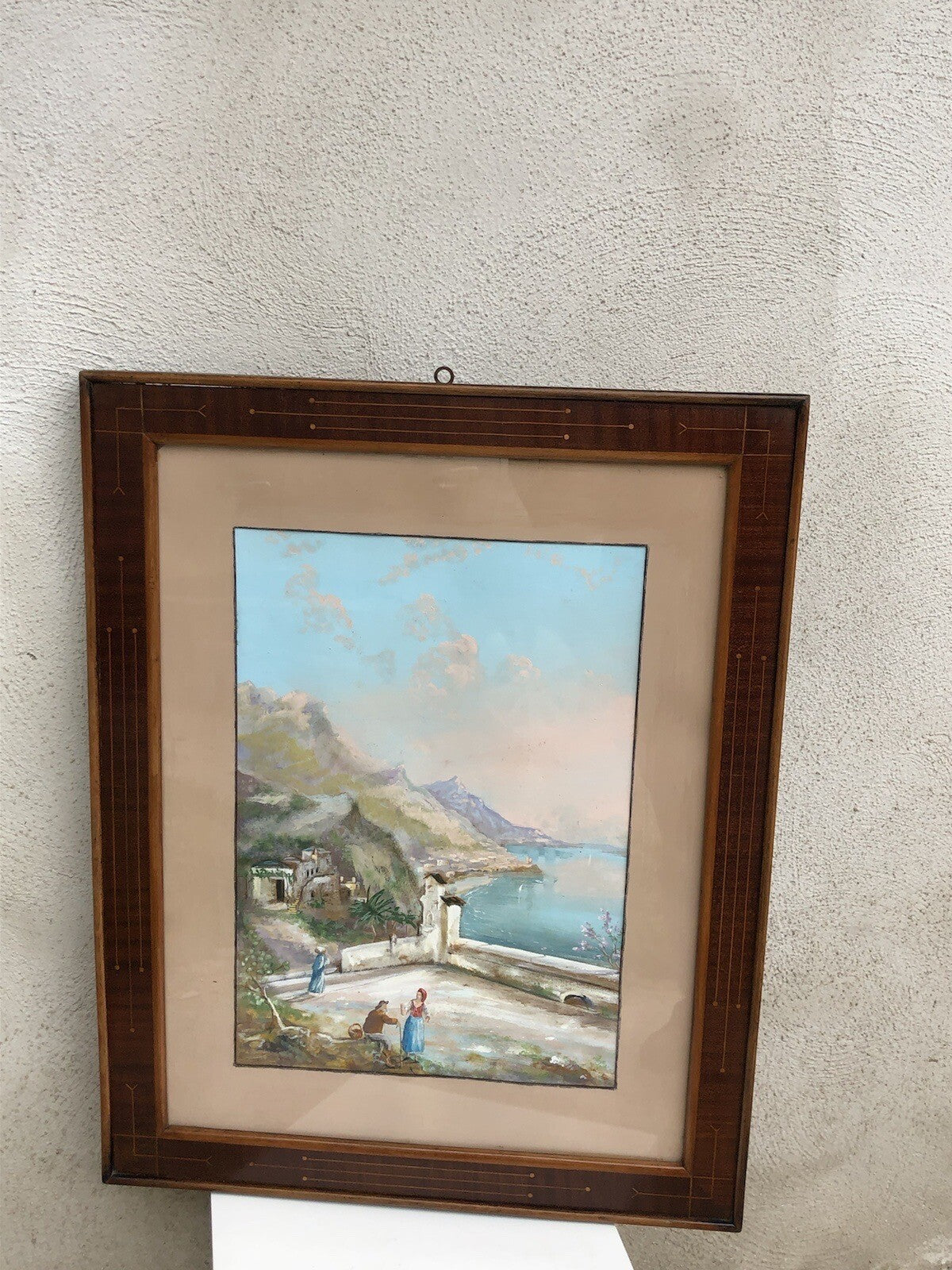 Quadro vintage -Gouache- tecnica mista su carta