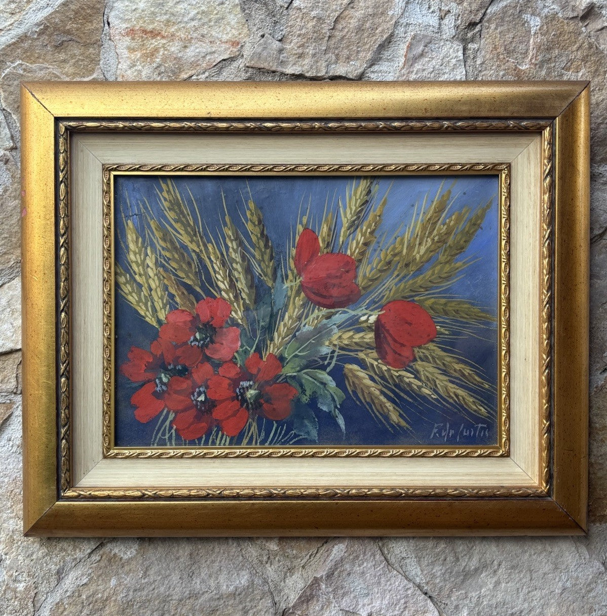 Quadro -Fiori- Federico De Curtis dipinto a tecnica mista