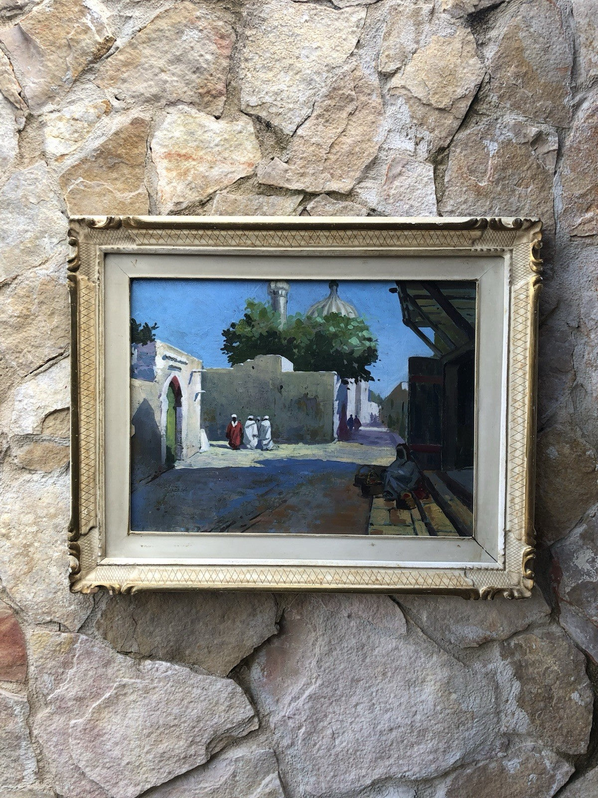 Quadro -Oriente- dipinto a olio su tavoletta