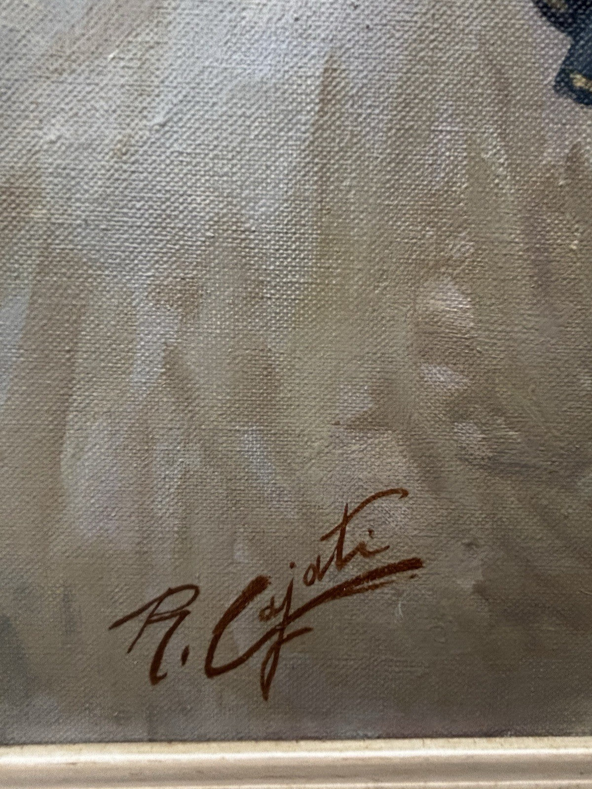 Quadro -Figure Di Nobili- Roberto Cajati dipinto a olio su tela