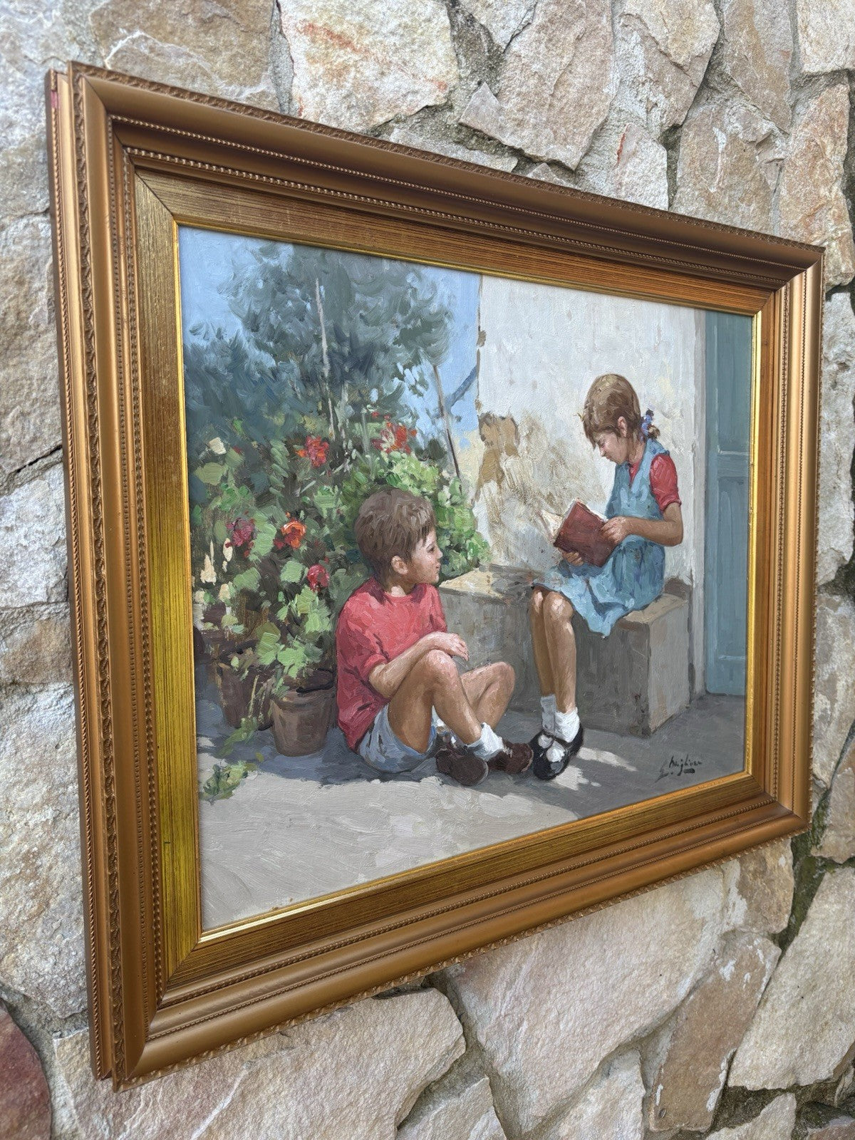 Quadro -Scolari- Guglielmo Migliore dipinto a olio