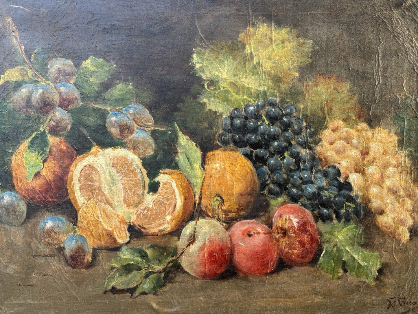 Quadro antico -Natura Morta- Giuseppe Alberto Cocco dipinto a olio su tela