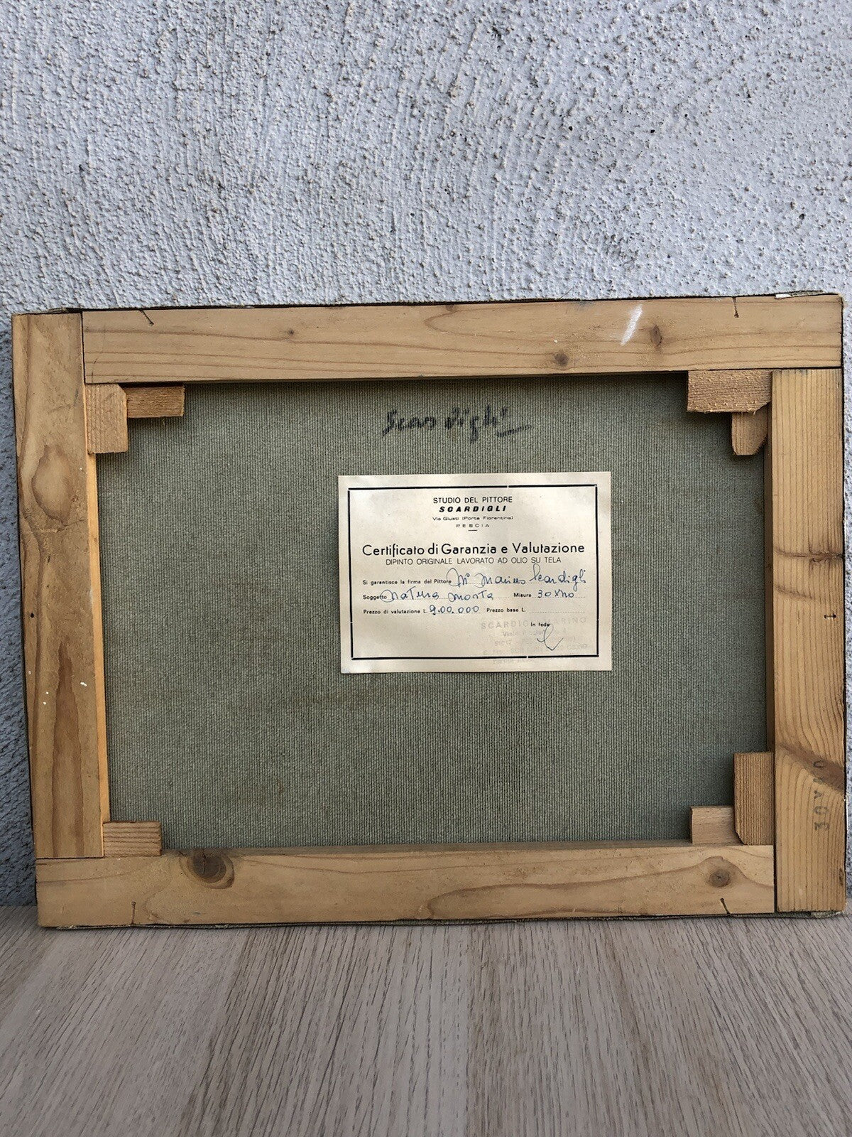 Quadro vintage -Natura Morta- dipinto a olio su tela