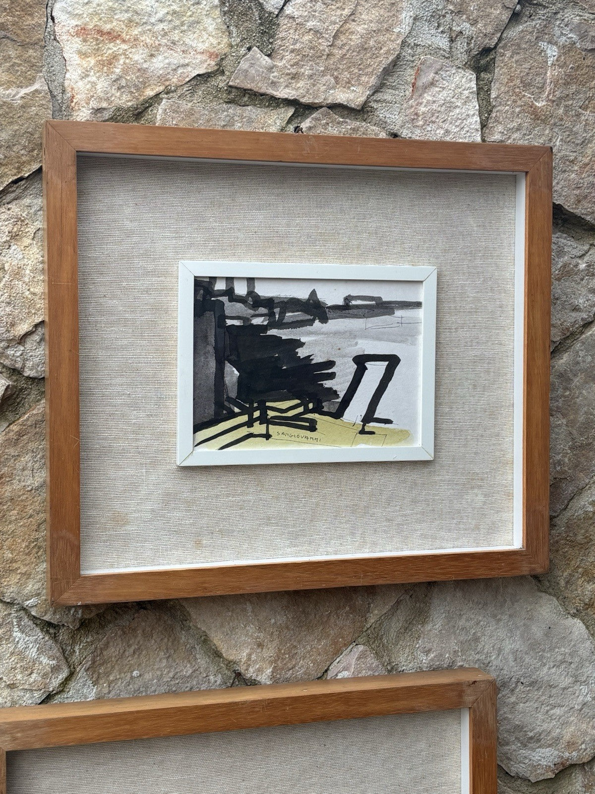 Coppia di quadri -Marine- Mario Sangiovanni tecnica mista su carta