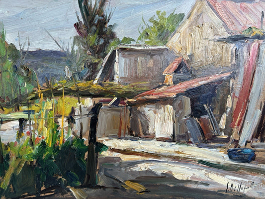 Quadro -Case Di Campagna- Edmondo Di Napoli dipinto a olio