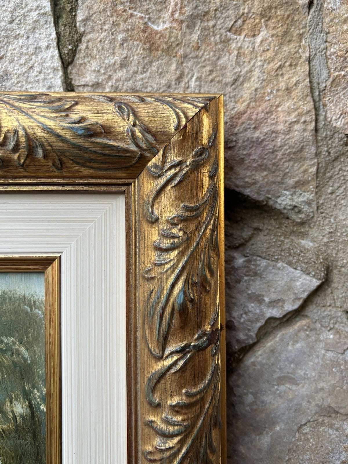 Quadro -Paesaggio Con Capre- Maria Izzo- dipinto a olio