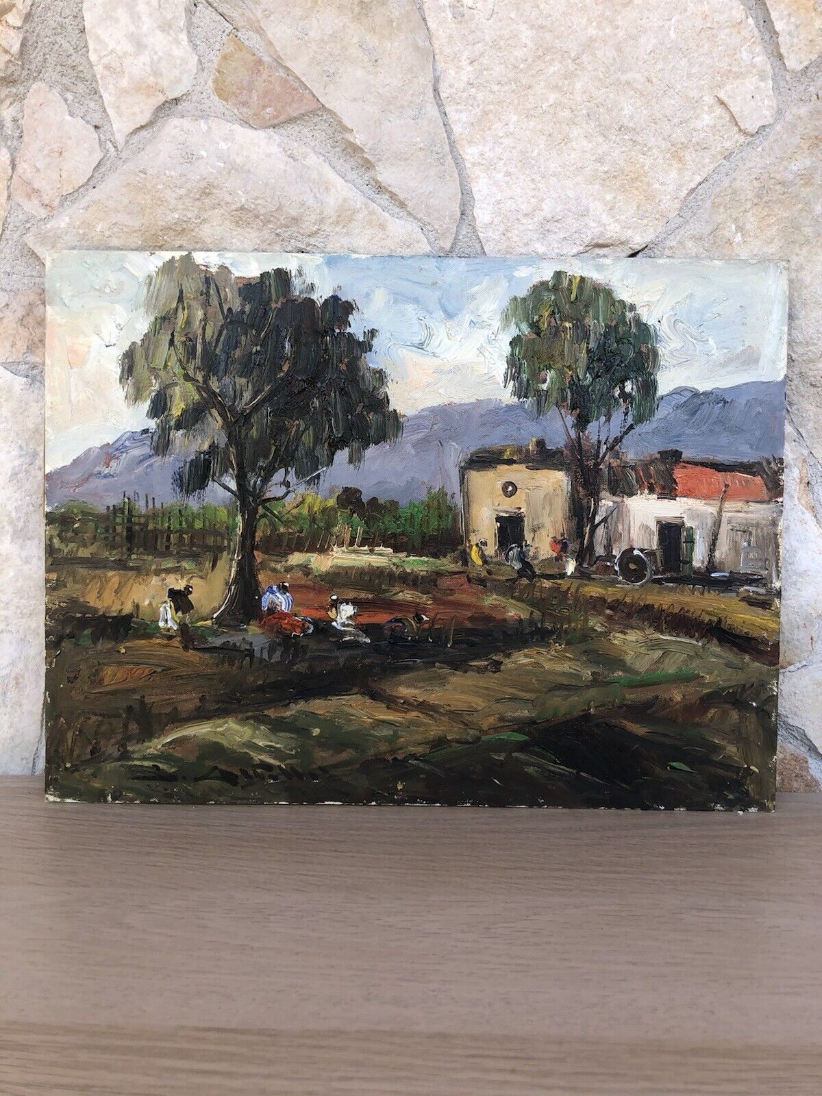 Quadro vintage -Paesaggio- dipinto a olio
