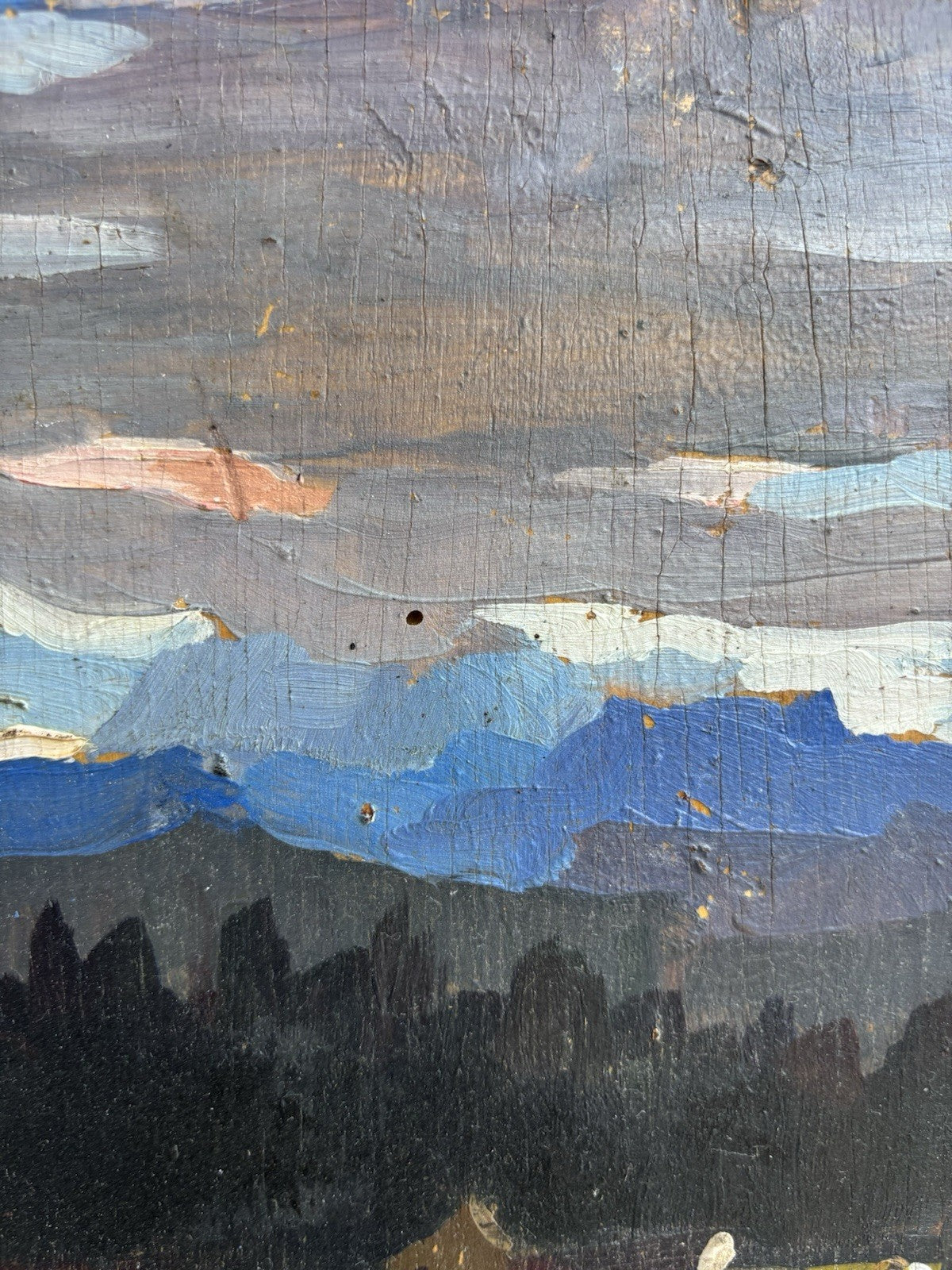 Quadro -Paesaggio- Domenico De Vanna dipinto a olio su tavola