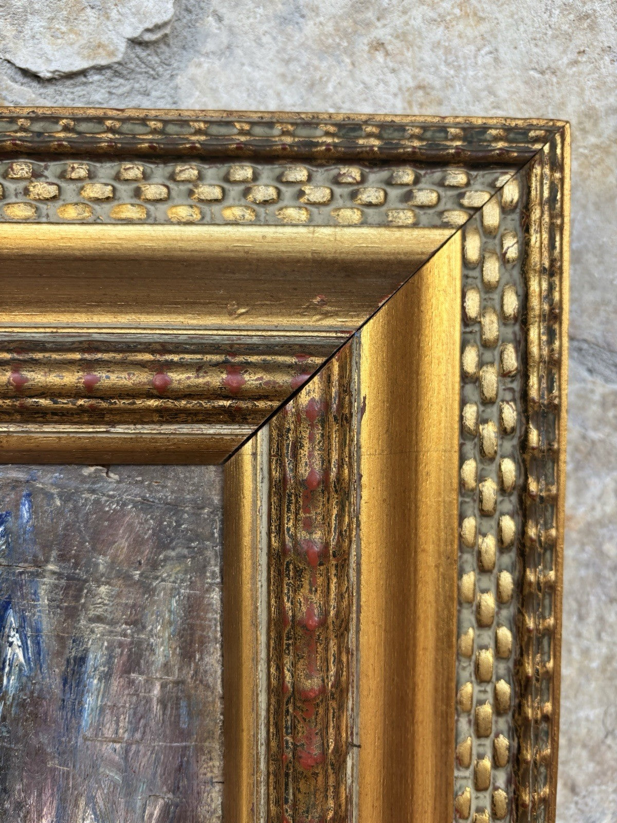 Quadro -Golgota- Guido Casciaro dipinto a olio su tavola