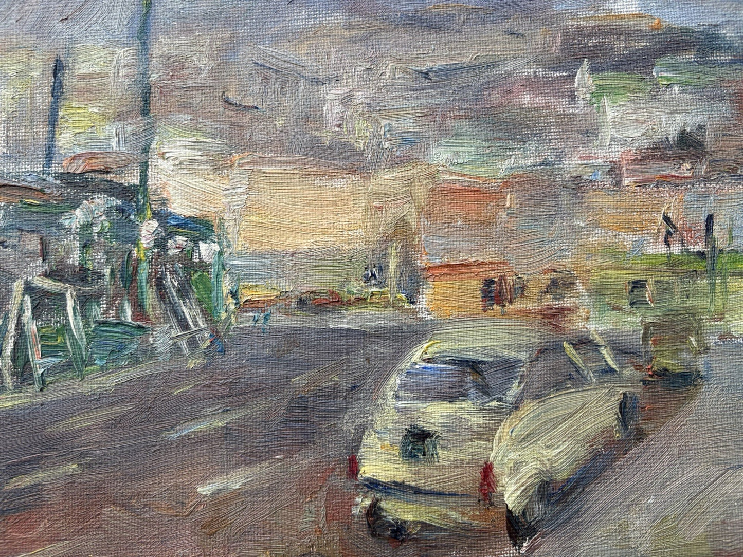Quadro -Paesaggio- Amerigo Tamburrini dipinto a olio su tela